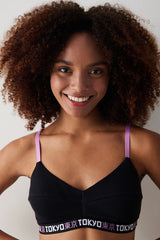 Removable Padded Black Bra