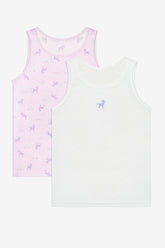 Girl Dreamer Unicorn 2-Pack Multicolored Undershirt