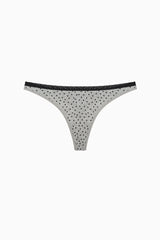 Sweet Heart Cotton 3-Pack Pointel Multicolored Thong Panties