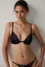 Black Underwired Non-Padded Bra