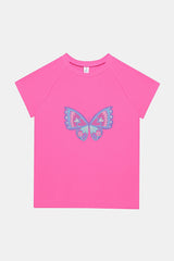 Girls Butterfly UV Swim Top