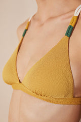 Blanca Triangle Fit Yellow Bikini Top