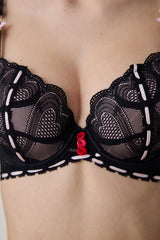 Laluce Broderie Black Bra - Penti Loves Paris Collection