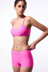 Pink Pale Boxer Bikini Bottom