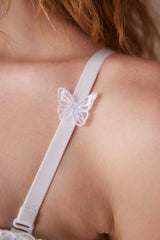 Butterfly Off White Lotus Bra