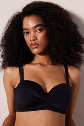 Lotus Black Bikini Top