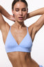Light Blue Bralette Removable Cup Bikini Top