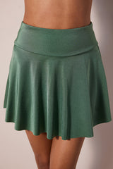 Short Skirt Green Bikini Bottom