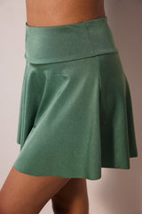 Short Skirt Green Bikini Bottom