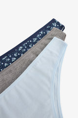 Floral Night Dreams Low Waist 3-Pack Brazilian Panties