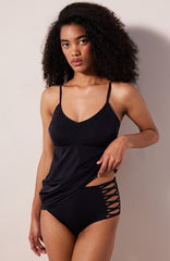Tankini Black Bikini Top