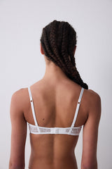 Stone V Wire Off White Bra