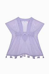 Violet Girl Basic V Neck Short Kaftan