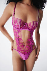 Glorie Multicolored Bodysuit - Privee Collection