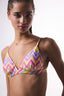 Zigzag Patterned Triangle Bikini Top