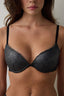 Silver Anthracite Crash Shiny Bra