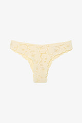 Luna V Shape Light Yellow Brazilian Panties