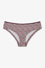 Leopard and Floral Print Low Waist 5-Pack Hipster Panties