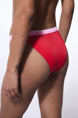 Red Marbella Super Low Waist Bikini Bottom