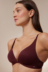 Moon Essentials Non-wired Burgundy Bra
