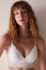 Alessa Lace Lace Off White Bra