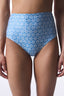 Spring Blue High Waist Bikini Bottom