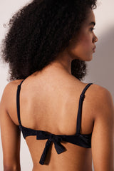 Strapless Cup Black Bikini Top