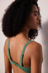 Lotus Green Bikini Top