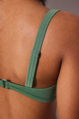 Lotus Green Bikini Top