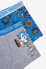 Boy Sonic 2-Pack Multicolored Boxer