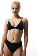 Black V Cut Bikini Bottom