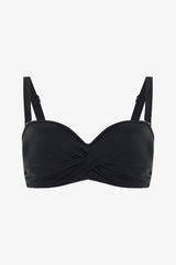 Black Beauty Underwire Balconette Bikini Top