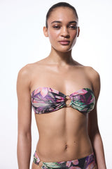 Briella Floral Strapless Bikini Top