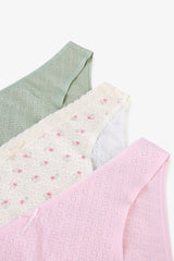 Green Day 3-Pack Multicolored Pointel Slip Panties