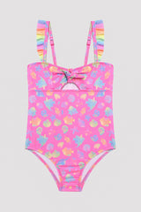 Girls Colorful Ocean Suit