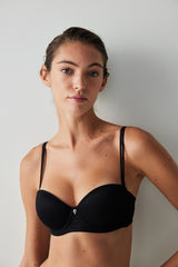 Pop Up Black Bra