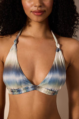 Dalia Triangle Knot Multi Color Bikini Top