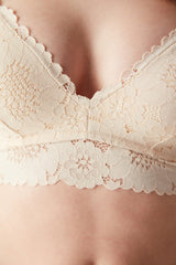 Alessa Lace Lace Beige Bra
