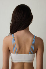 Ecru Cotton Non-wired Removable Padded Bra - Inspired by Flora