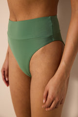 Super High Leg Green Bikini Bottom