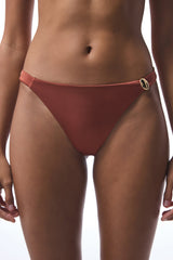 Orange Braga Buckled Bikini Bottom