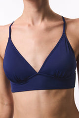 Navy Blue Bralet Bikini Top