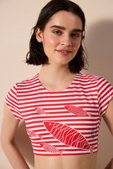 Finy Tee Striped Bikini Top