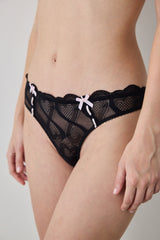 Lace String Black Panties - Penti Loves Paris Collection