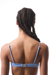 Seashell Beaded Blue Underwire Bikini Top - Gamze Erçel Collection