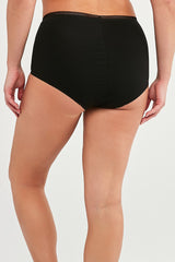 Maxi Black-Skin Cotton 2-Pack Slip Panties