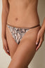 Mother of Pearl Lace Medium Waist Brazilian Panties