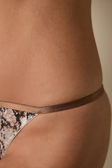 Mother of Pearl Lace Medium Waist Brazilian Panties
