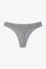 Leopard Print Low Waist 3-Pack Thong Panties