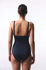 Black Dina Corset Shapewear Swimsuit